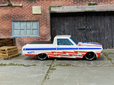 Loose Hot Wheels - 1965 Ford Ranchero - White Stars and Stripes