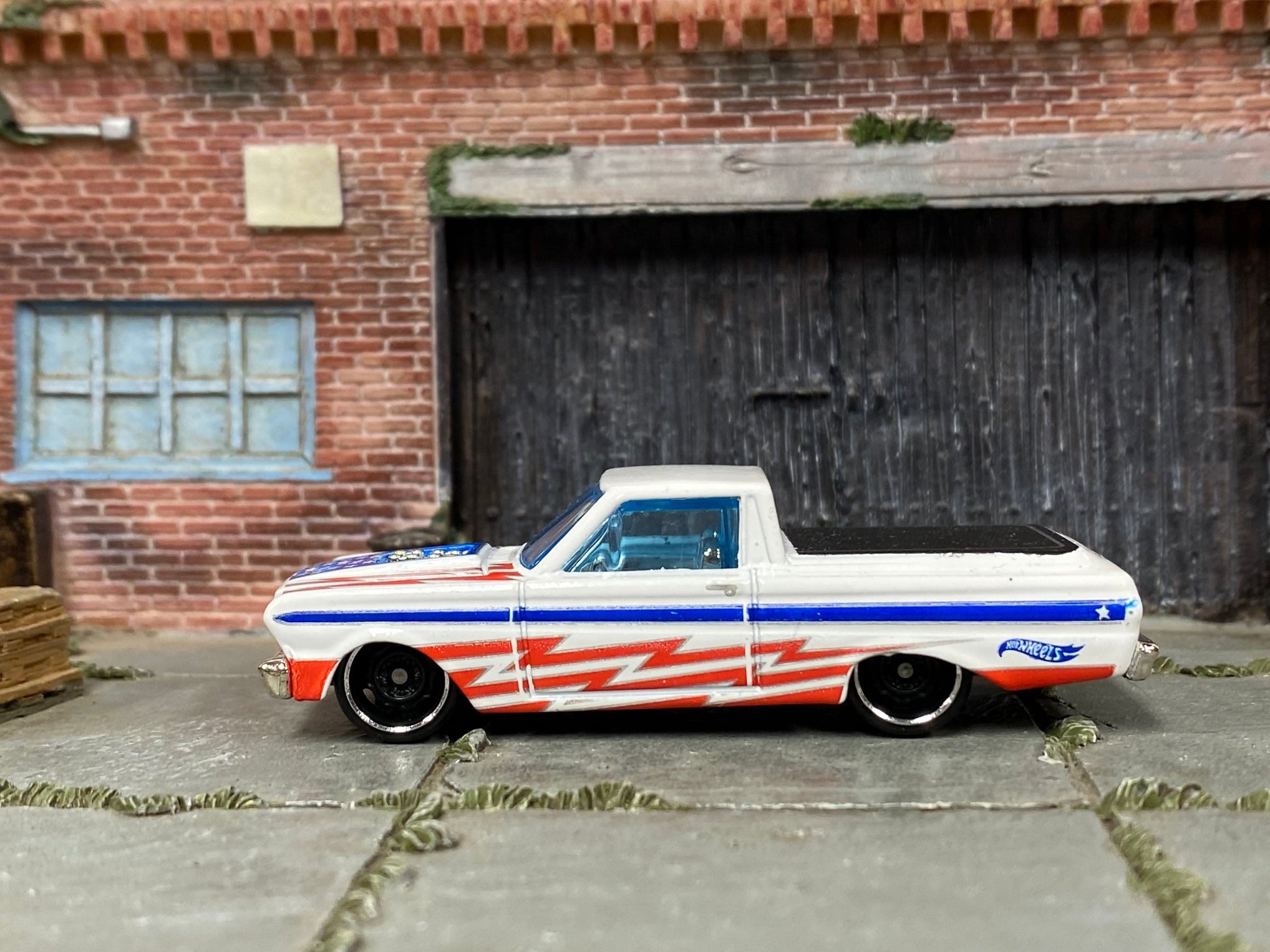Loose Hot Wheels - 1965 Ford Ranchero - White Stars and Stripes