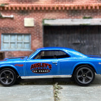 Loose Hot Wheels 1967 Chevy Chevelle SS Dressed in Blue and Black Ausley's Livery