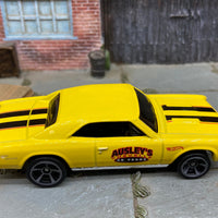 Loose Hot Wheels 1967 Chevy Chevelle SS Dressed in Yellow and Black Ausley's Livery