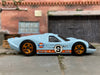 Loose Hot Wheels 1967 Ford GT40 MK.IV Race Car Dressed in Blue and Orange Gulf Livery