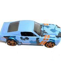 Loose Hot Wheels - 1967 Ford Mustang Shelby GT500 - Blue and Orange Camo