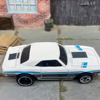 Loose Hot Wheels 1968 Chevy Camaro COPO In White, Black and Blue