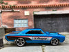 Loose Hot Wheels 1968 Dodge Dart Dressed in MOPAR Blue and Black