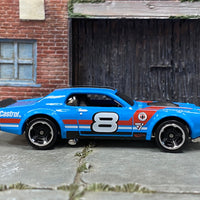 Loose Hot Wheels - 1968 Mercury Cougar - Blue, Black, Red and White Race Livery