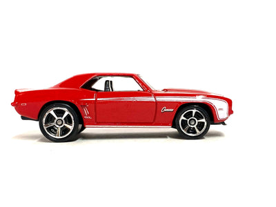 Loose Hot Wheels - 1969 Chevy Camaro COPO - Red and White