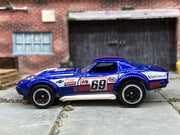 Loose Hot Wheels 1969 Chevy Corvette COPO Dressed in Hot Wheels Blue Livery