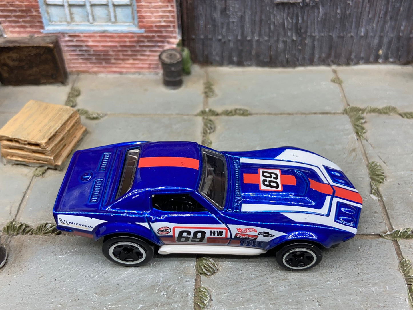 Loose Hot Wheels - 1969 Chevy Corvette COPO - Hot Wheels Blue Livery