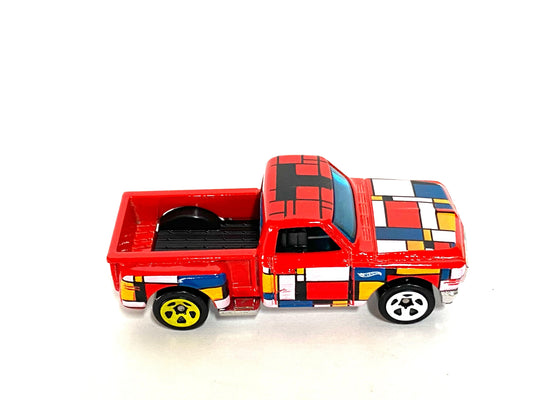 Loose Hot Wheels - 1969 Chevy Pick Up Truck - Red Art Series