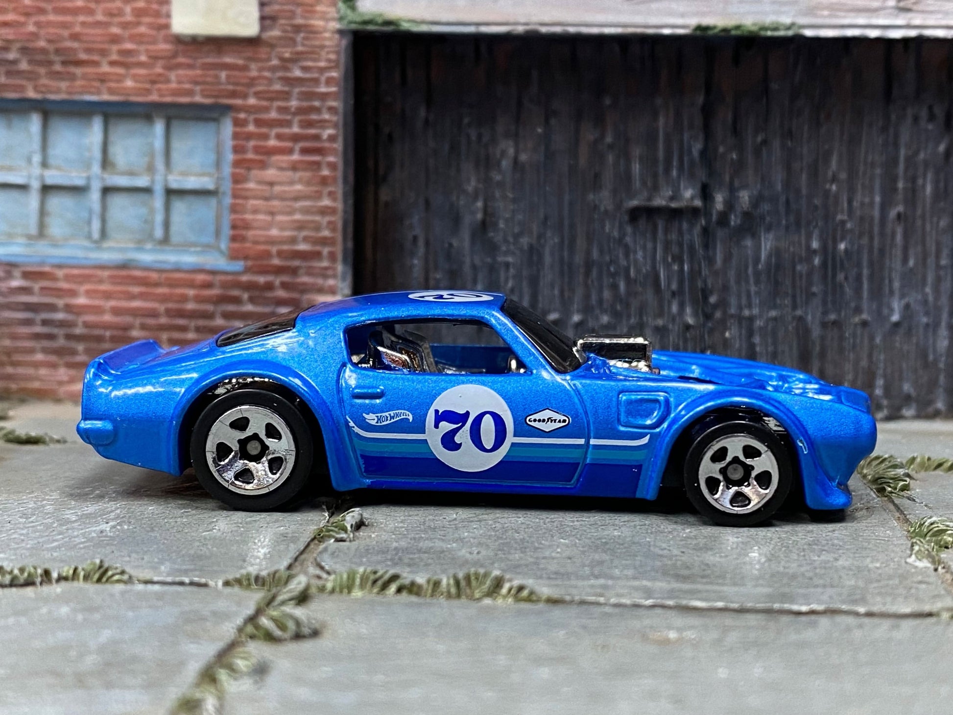 Loose Hot Wheels - 1970 Pontiac Firebird - Blue