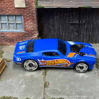 Loose Hot Wheels - 1970 Pontiac Firebird Turbocharged - Blue Hot Wheels 50th Anniversary