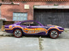 Loose Hot Wheels 1971 Ford Maverick Grabber Dressed in Purple and Orange Hot Wheels Livery