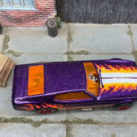 Loose Hot Wheels: 1971 Ford Mustang Drag Car - Purple