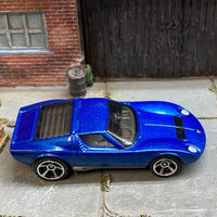 Loose Hot Wheels - 1971 Lamborghini Miura SV - Blue and Silver