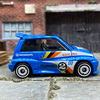 Loose Hot Wheels 1985 Honda City Turbo II - Blue