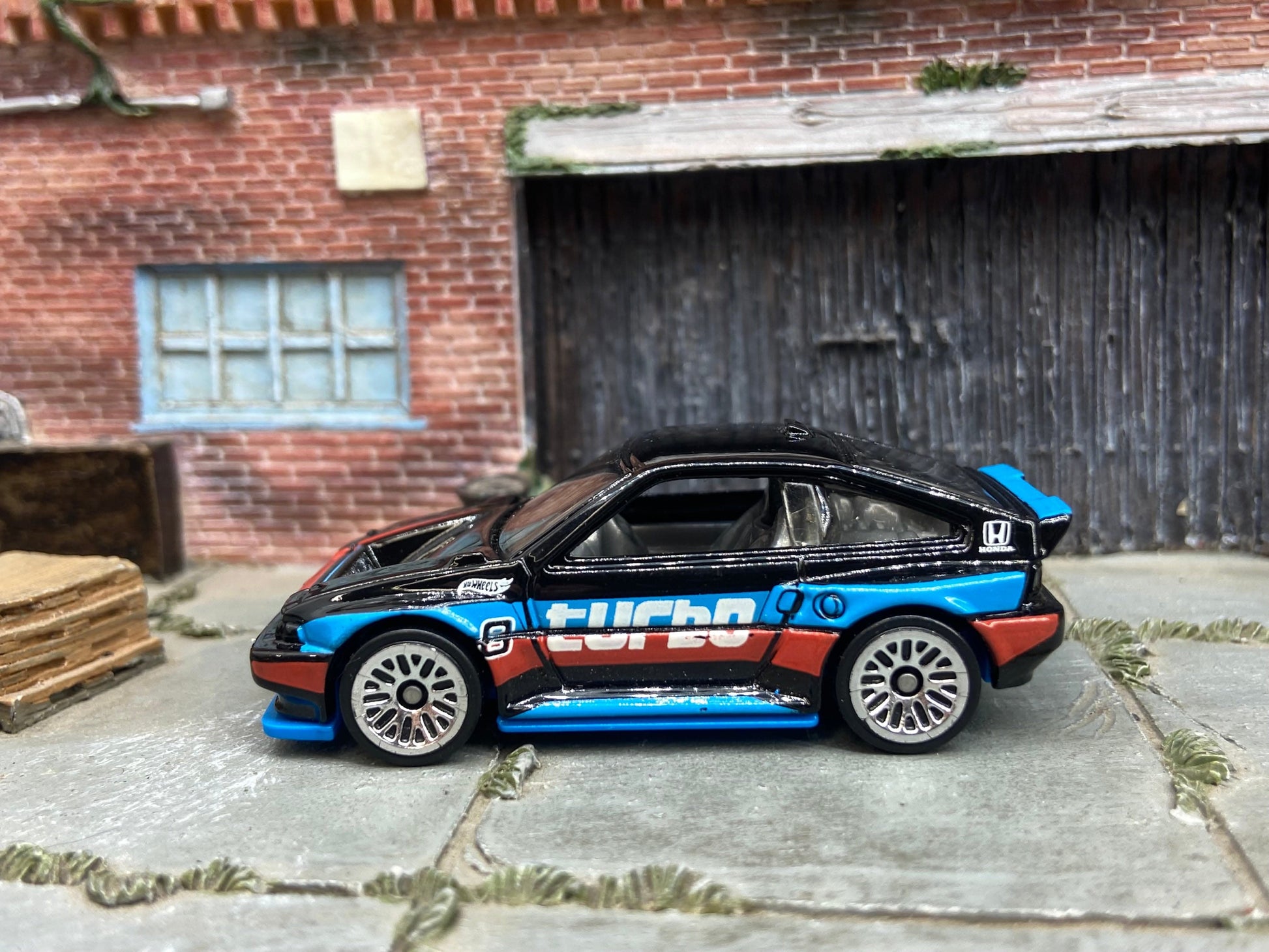 Loose Hot Wheels: 1985 Honda CRX - Black Race Livery