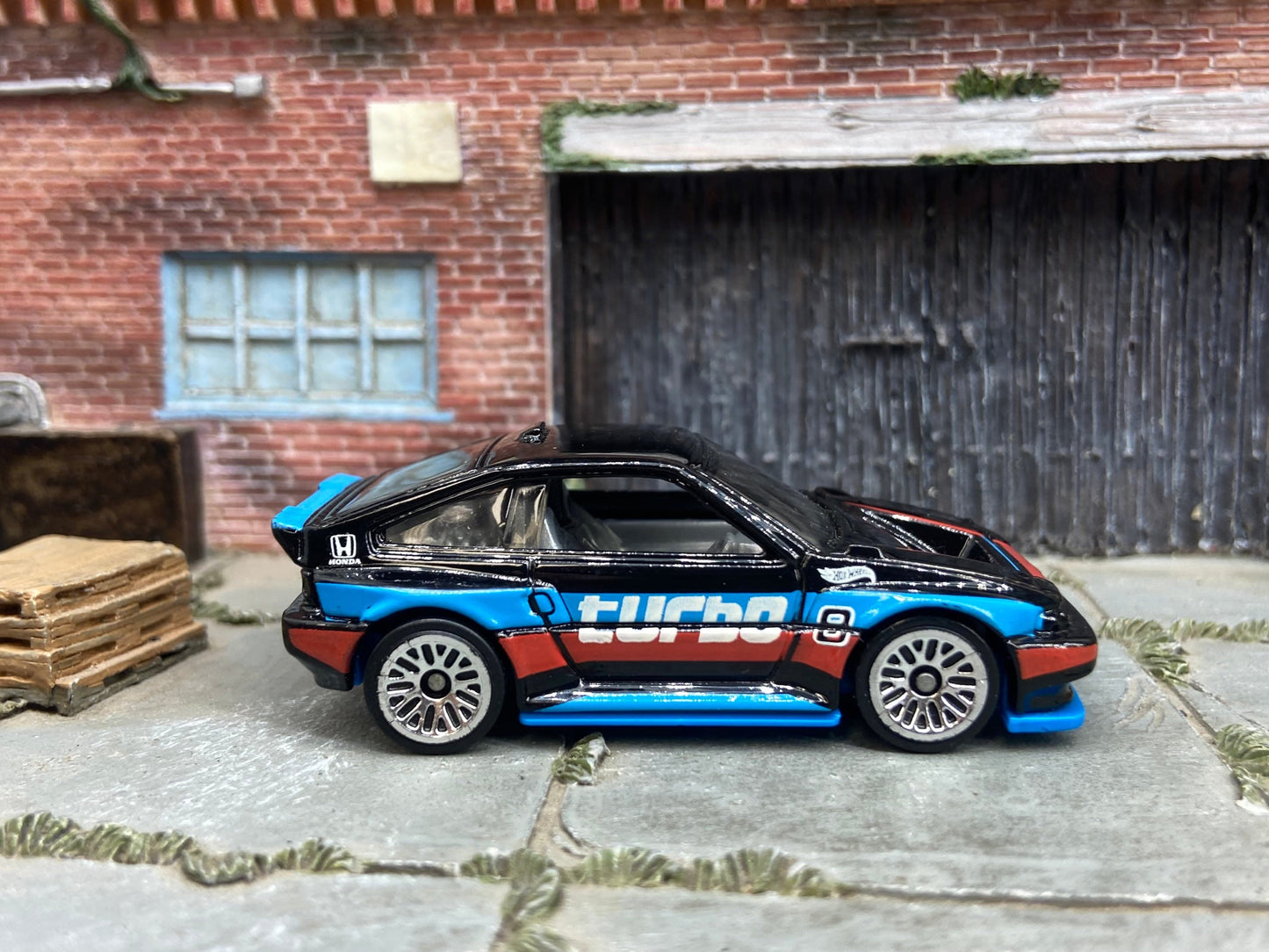 Loose Hot Wheels: 1985 Honda CRX - Black Race Livery