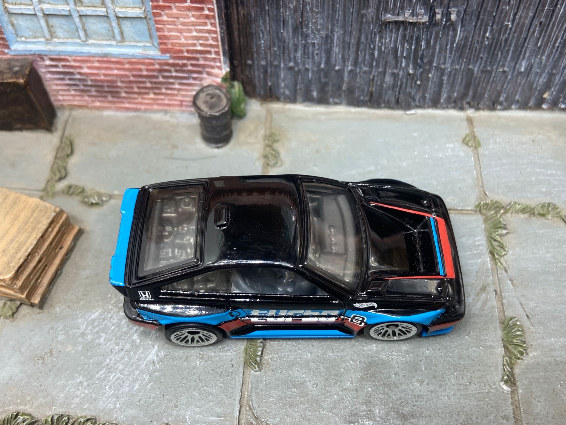 Loose Hot Wheels: 1985 Honda CRX - Black Race Livery