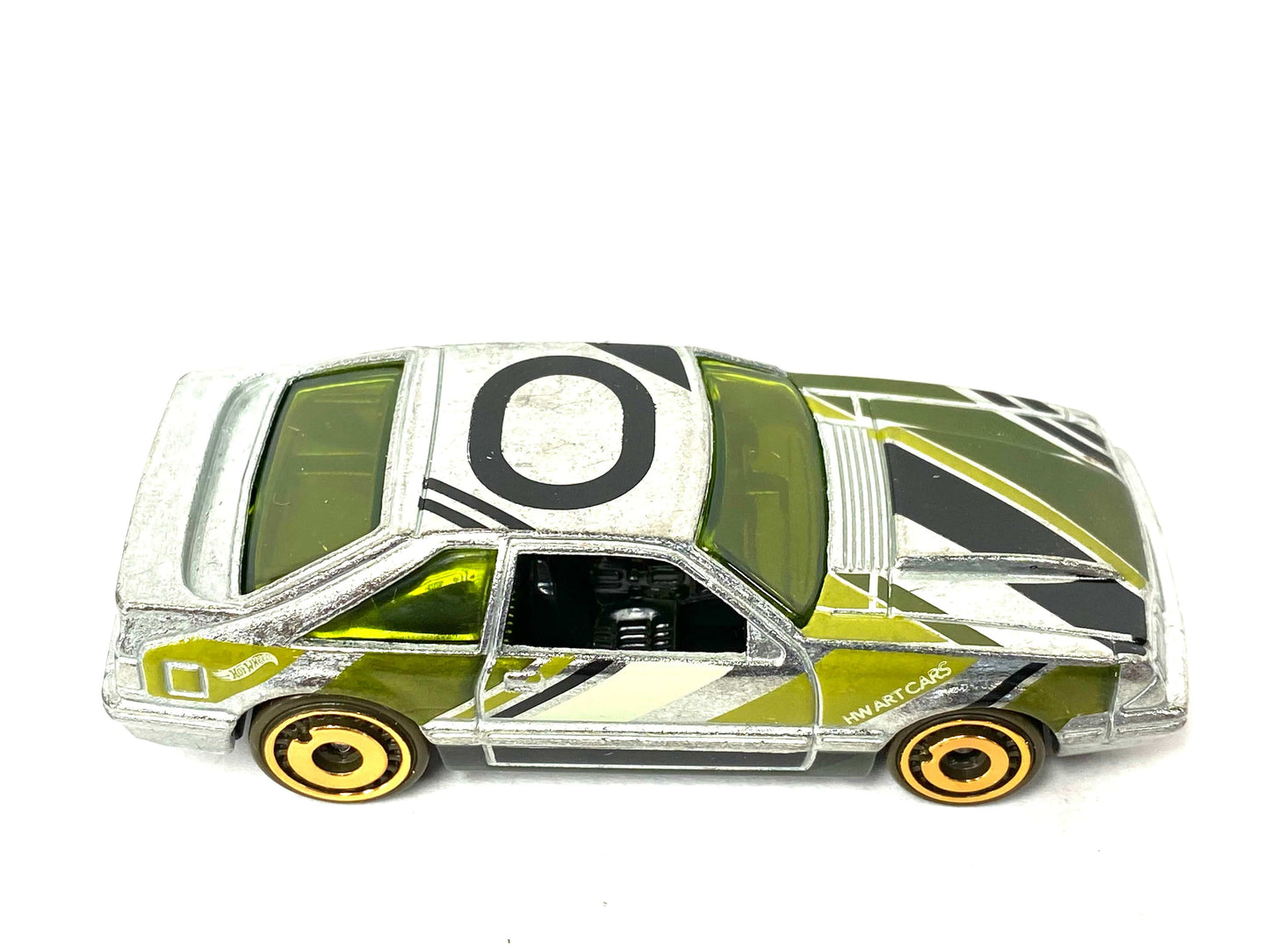 Loose Hot Wheels - 1992 Ford Mustang Fox Body - ZAMAC, Green and Black