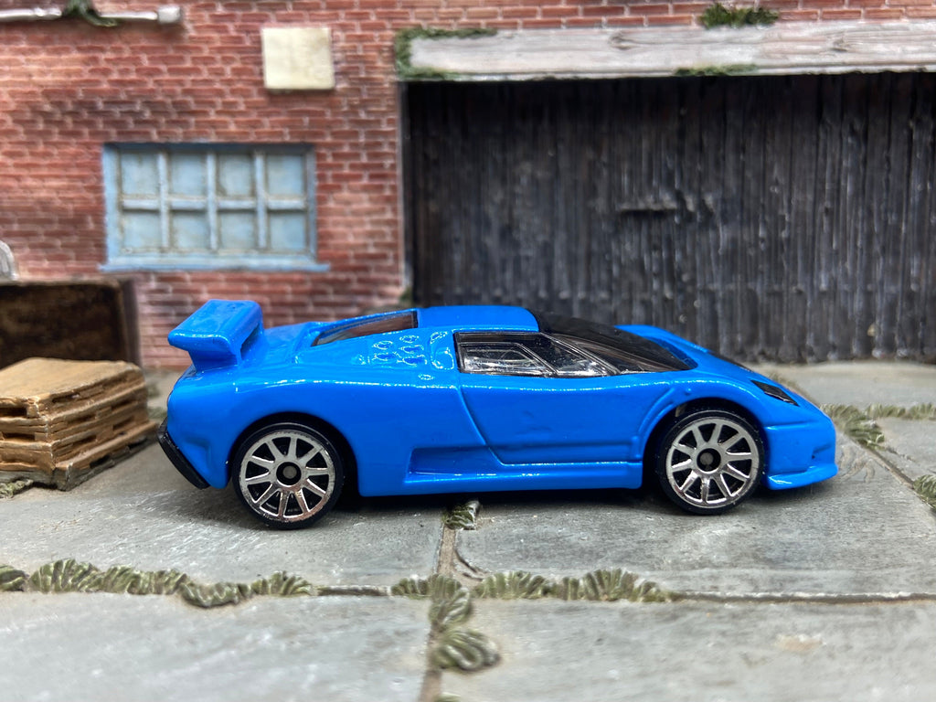 Loose Hot Wheels: 1994 Bugatti EB110 SS - Blue