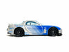 Loose Hot Wheels - 1995 Mazda RX-7 - Blue and Silver Falken Tires