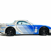 Loose Hot Wheels - 1995 Mazda RX-7 - Blue and Silver Falken Tires