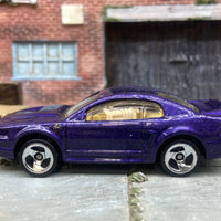 Loose Hot Wheels 1999 Ford Mustang Dressed in Purple