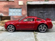 Loose Hot Wheels 2005 Ford Mustang GT Dressed in Dark Red