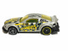 Loose Hot Wheels - 2005 Ford Mustang Race Car - Silver, Yellow and Black Hot Wheels