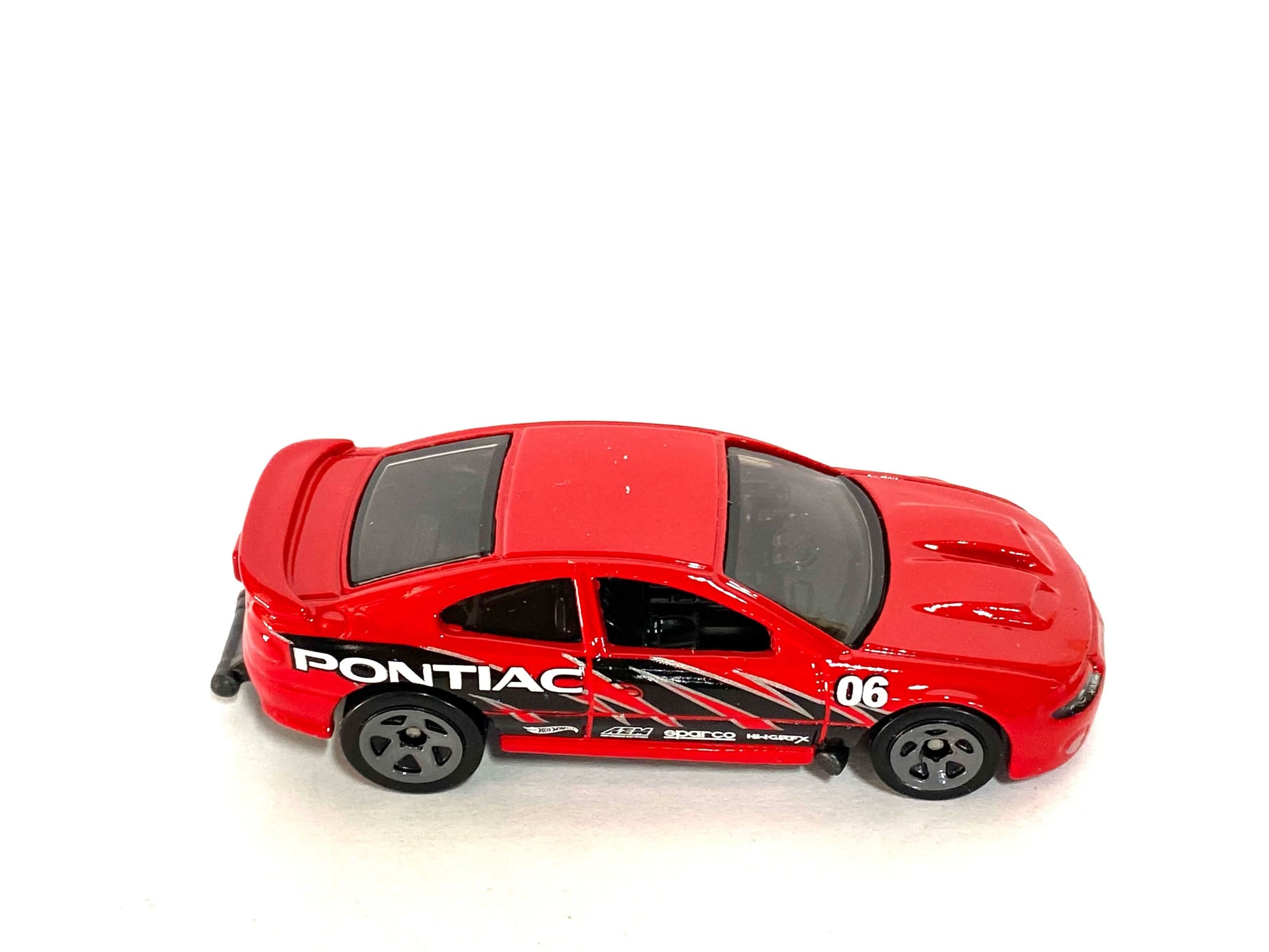 Loose Hot Wheels - 2006 Pontiac GTO Drag Car - Red and Black Pontiac Livery
