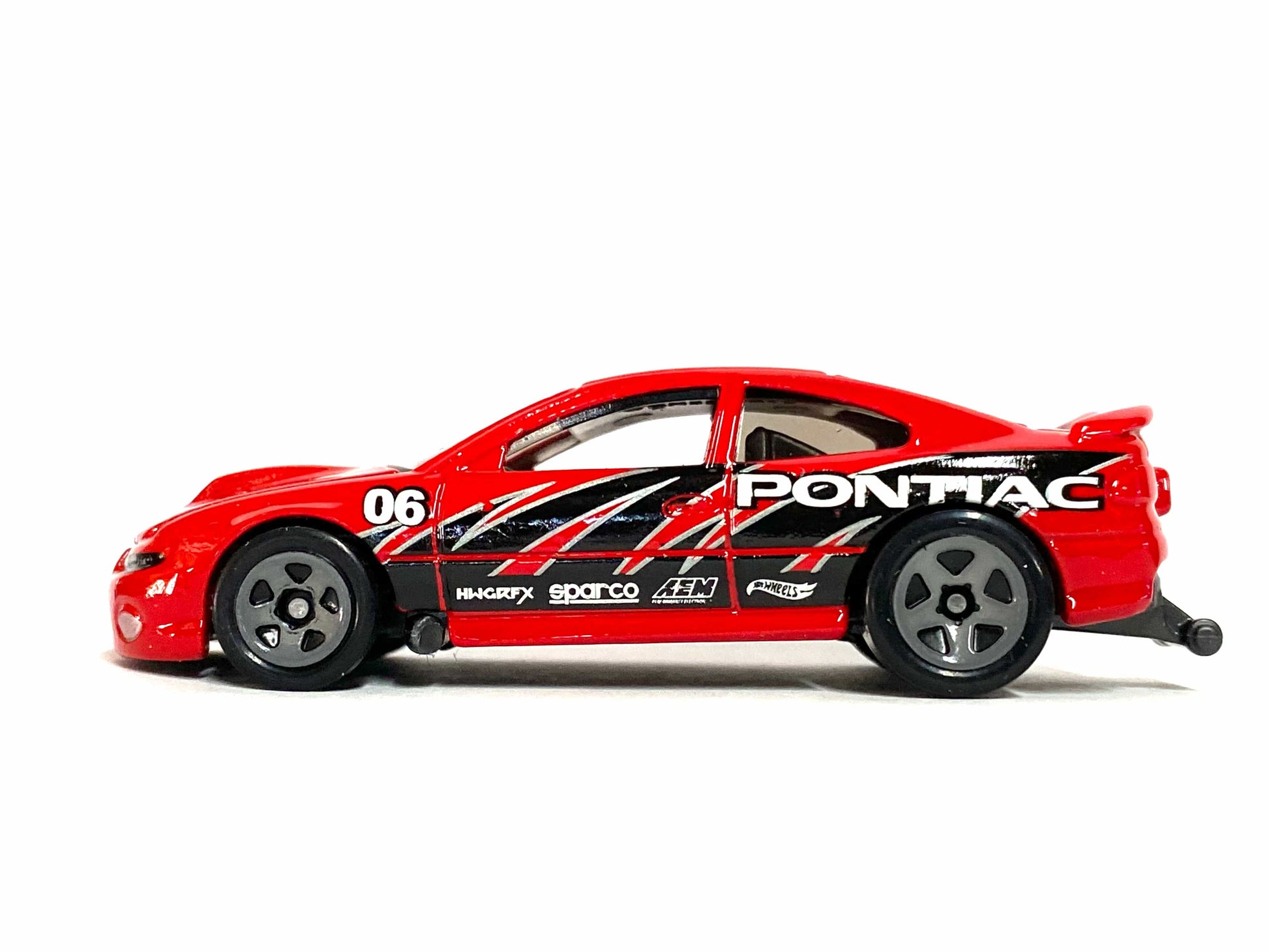Loose Hot Wheels - 2006 Pontiac GTO Drag Car - Red and Black Pontiac Livery