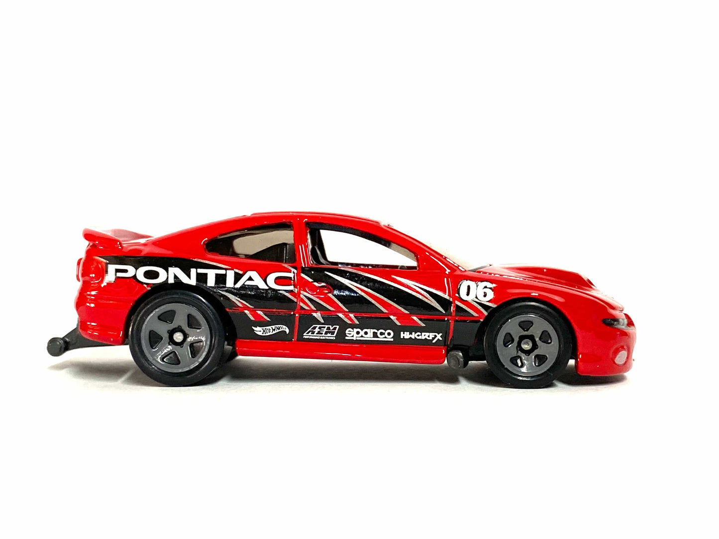 Loose Hot Wheels - 2006 Pontiac GTO Drag Car - Red and Black Pontiac Livery