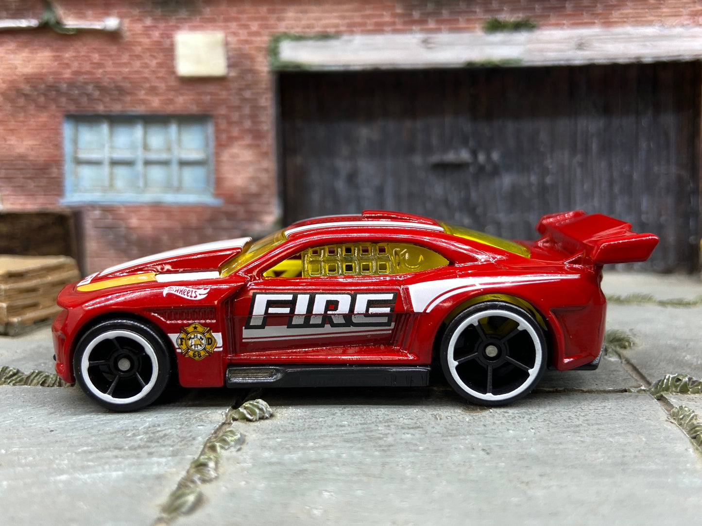 Loose Hot Wheels - 2011 Chevy Camaro - Fire Services Red, White and Yellow