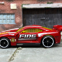 Loose Hot Wheels 2011 Chevy Camaro Dressed in Fire Services Red, White and Yellow