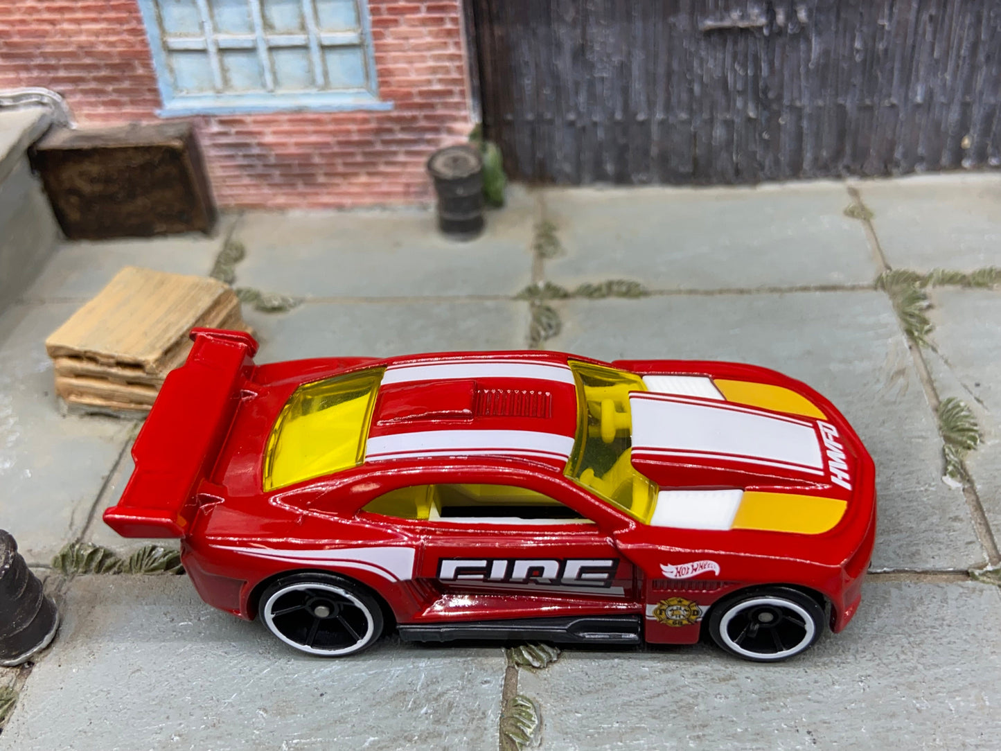 Loose Hot Wheels - 2011 Chevy Camaro - Fire Services Red, White and Yellow