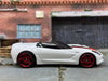 Loose Hot Wheels 2014 Chevy Corvette Stingray Dressed in White and Red