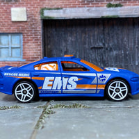 Loose Hot Wheels - 2015 Dodge Charger SRT - EMS Blue, White and Orange