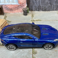 Loose Hot Wheels 2015 Jaguare F-Type Coupe Dressed in Blue