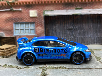 Loose Hot Wheels - 2016 Honda Civic Type R - Blue Bisimoto