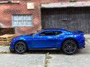 Loose Hot Wheels 2017 Chevy Camaro ZL1 Dressed in Blue and Black