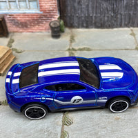 Loose Hot Wheels 2017 Chevy Camaro ZL1 Dressed in Blue and White