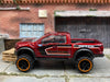 Loose Hot Wheels 2017 Ford F150 Raptor 4X4 Truck - Dark Red