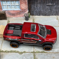 Loose Hot Wheels 2017 Ford F150 Raptor 4X4 Truck - Dark Red