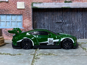 Loose Hot Wheels - 2018 Bentley Continental GT3 - Green, White and Black Bentley Race Livery