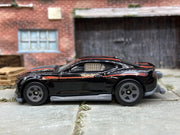 Loose Hot Wheels 2018 Chevy Camaro COPO Drag Car Dressed in Black and Red
