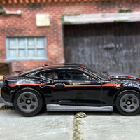 Loose Hot Wheels 2018 Chevy Camaro COPO Drag Car Dressed in Black and Red