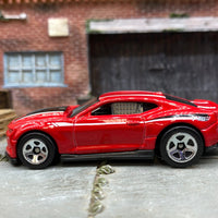 Loose Hot Wheels 2018 Chevy Camaro COPO Drag Car Dressed in Red, Black and White