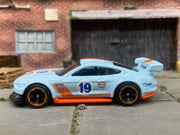 Loose Hot Wheels - 2018 Custom Ford Mustang GT Race Car - Blue GULF Livery
