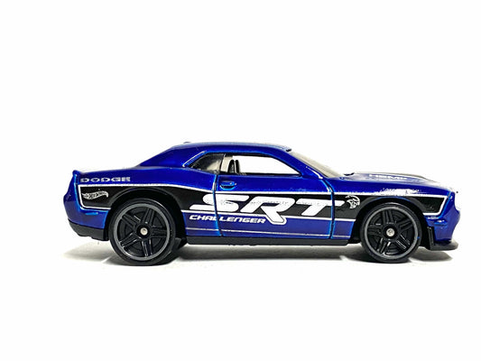 Loose Hot Wheels - 2015 Dodge Challenger SRT Demon - Blue and Black SRT