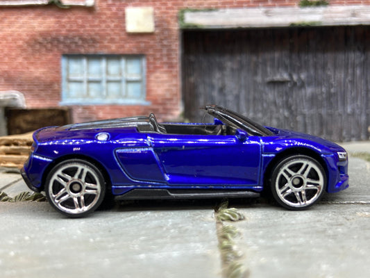 Loose Hot Wheels 2019 Audi R8 Spyder Dressed in Dark Blue